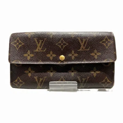 Pre-owned Louis Vuitton Brown Long Wallet (bi-fold) ()