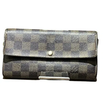 Pre-owned Louis Vuitton Brown Long Wallet (bi-fold) ()