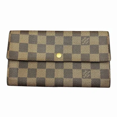 Pre-owned Louis Vuitton Brown Long Wallet (bi-fold) ()