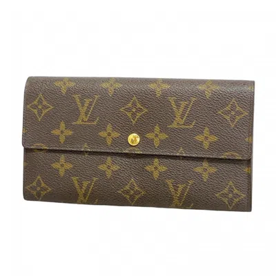 Pre-owned Louis Vuitton Brown Long Wallet (bi-fold) ()