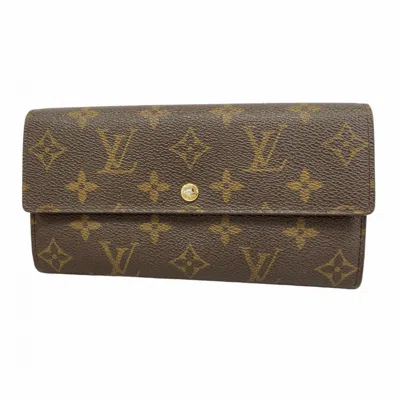Pre-owned Louis Vuitton Brown Long Wallet (bi-fold) ()