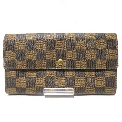 Pre-owned Louis Vuitton Brown Long Wallet (bi-fold) ()