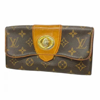 Pre-owned Louis Vuitton Brown Long Wallet (bi-fold) ()