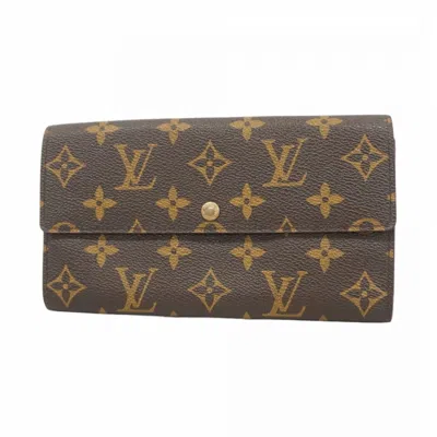 Pre-owned Louis Vuitton Brown Long Wallet (bi-fold) ()