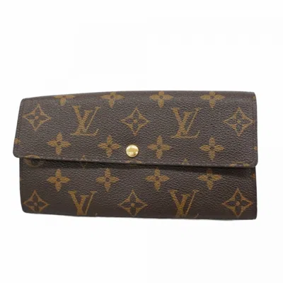 Pre-owned Louis Vuitton Brown Long Wallet (bi-fold) ()