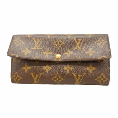 Pre-owned Louis Vuitton Brown Long Wallet (bi-fold) ()