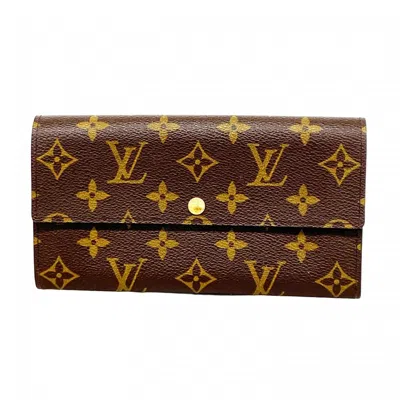 Pre-owned Louis Vuitton Brown Long Wallet (bi-fold) ()