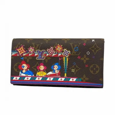 Pre-owned Louis Vuitton Brown Long Wallet (bi-fold) ()