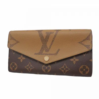 Pre-owned Louis Vuitton Brown Long Wallet (bi-fold) ()