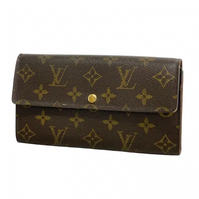 Pre-owned Louis Vuitton Brown Long Wallet (bi-fold) ()