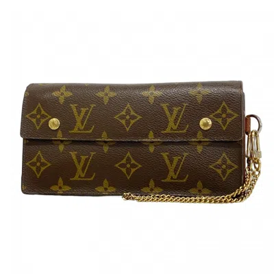 Pre-owned Louis Vuitton Brown Long Wallet (bi-fold) ()
