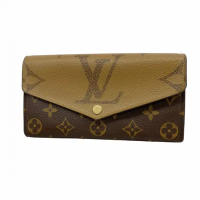 Pre-owned Louis Vuitton Brown Long Wallet (bi-fold) ()