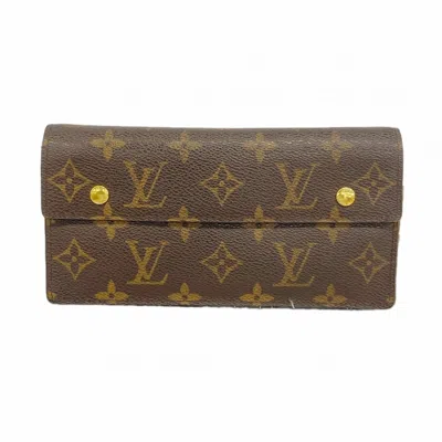 Pre-owned Louis Vuitton Brown Long Wallet (bi-fold) ()