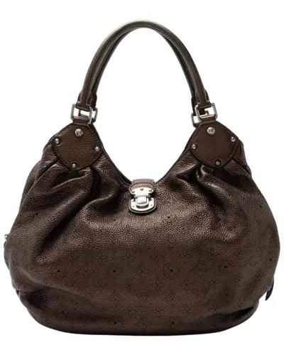 Louis Vuitton Brown Mahina Leather Metallic L