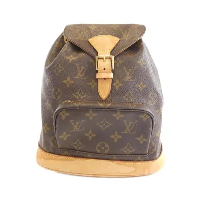 Pre-owned Louis Vuitton Brown Marron Coated Canvas Backpack ()
