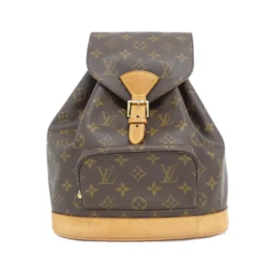 Pre-owned Louis Vuitton Brown Marron Coated Canvas Backpack ()