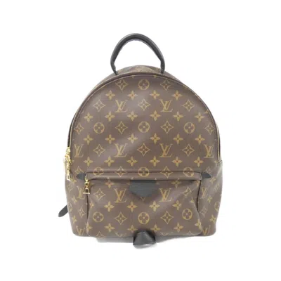 Pre-owned Louis Vuitton Brown Marron Coated Canvas Backpack ()