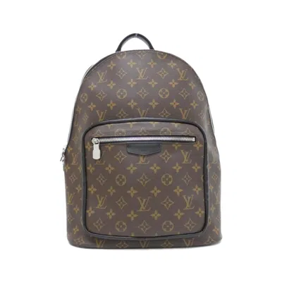 Pre-owned Louis Vuitton Brown Marron Coated Canvas Backpack () In Brown, Marron