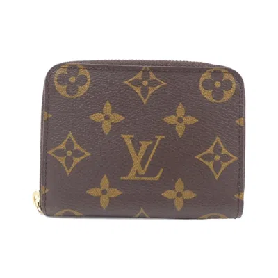 Pre-owned Louis Vuitton Brown Marron Coated Canvas Coin Purse/coin Case ()