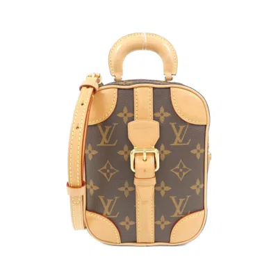 Pre-owned Louis Vuitton Brown Marron Coated Canvas Handbag Shoulder Bag ()