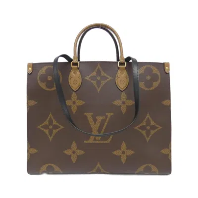 Pre-owned Louis Vuitton Brown Marron Coated Canvas Handbag Tote Bag ()