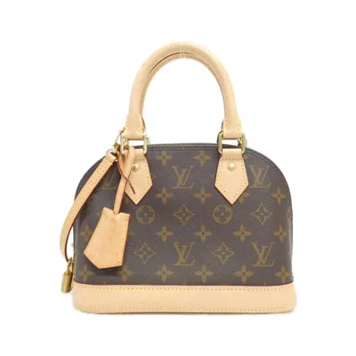 Pre-owned Louis Vuitton Brown Marron Coated Canvas Handbag Tote Bag ()