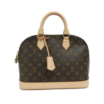 Pre-owned Louis Vuitton Brown Marron Coated Canvas Handbag Tote Bag ()