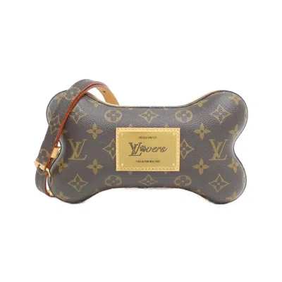 Pre-owned Louis Vuitton Brown Marron Coated Canvas Leather Shoulder Bag ()