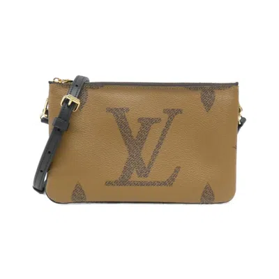 Pre-owned Louis Vuitton Brown Marron Coated Canvas Pochette Shoulder Bag ()
