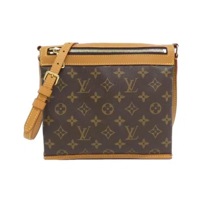 Pre-owned Louis Vuitton Brown Marron Coated Canvas Shoulder Bag ()