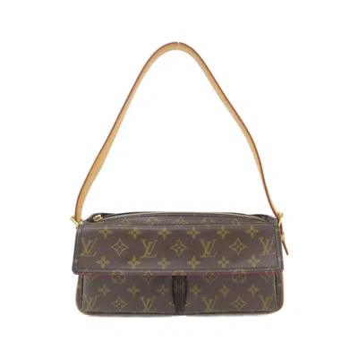 Pre-owned Louis Vuitton Brown Marron Coated Canvas Shoulder Bag ()