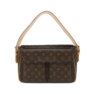 Pre-owned Louis Vuitton Brown Marron Coated Canvas Shoulder Bag ()