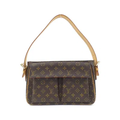 Pre-owned Louis Vuitton Brown Marron Coated Canvas Shoulder Bag ()