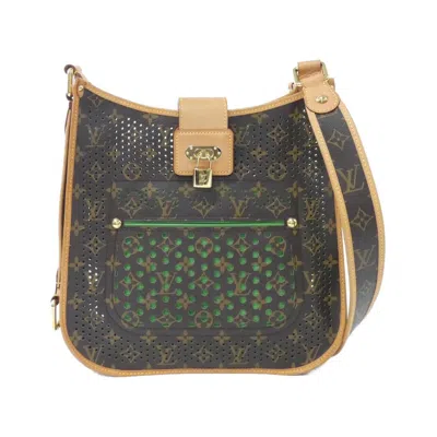 Pre-owned Louis Vuitton Brown Marron Monogram Coated Canvas Shoulder Bag ()