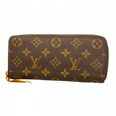 Pre-owned Louis Vuitton Brown Mimosa Long Wallet (bi-fold) ()