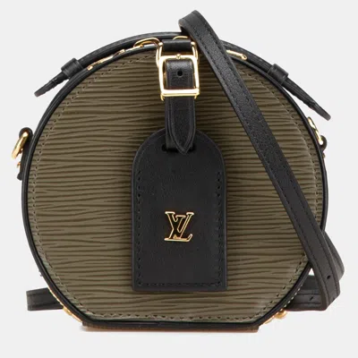 Pre-owned Louis Vuitton Brown Mini Epi Boite Chapeau