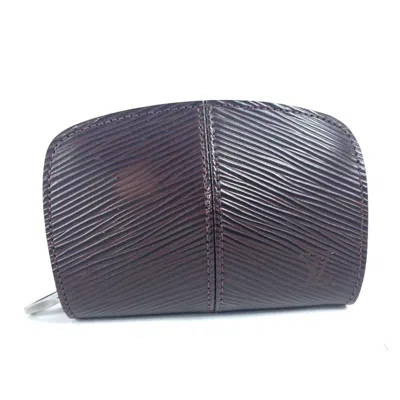 Pre-owned Louis Vuitton Brown Moka Epi Leather Coin Purse/coin Case ()