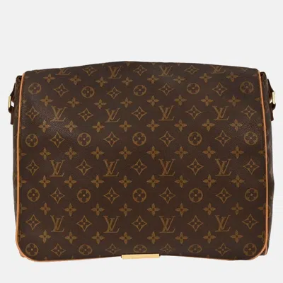 Pre-owned Louis Vuitton Brown Monogram Abbesses Messenger Bag