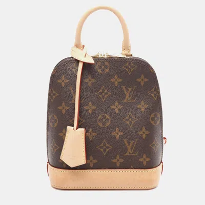 Pre-owned Louis Vuitton Brown Monogram Alma Backpack