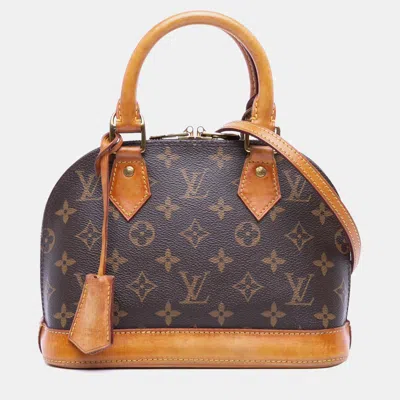 Pre-owned Louis Vuitton Brown Monogram Alma Bb Bag
