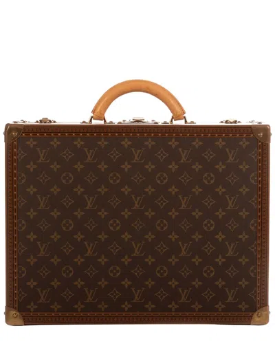 Pre-owned Louis Vuitton Brown Monogram Attached Case Trunk (authentic Pre-loved)