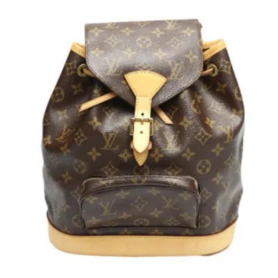Pre-owned Louis Vuitton Brown Monogram Backpack ()