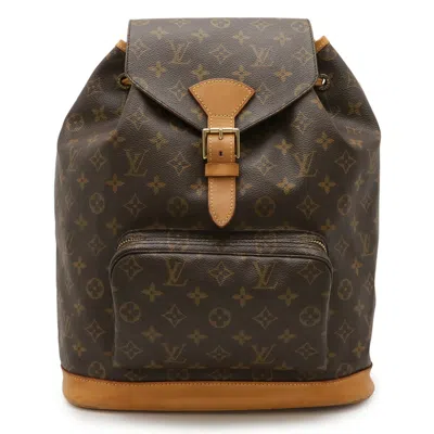 Pre-owned Louis Vuitton Brown Monogram Backpack Shoulder Bag ()