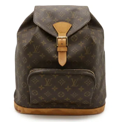 Pre-owned Louis Vuitton Brown Monogram Backpack Shoulder Bag ()