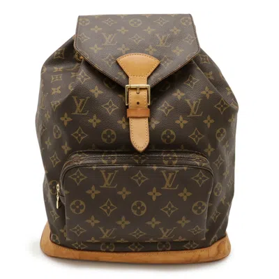 Pre-owned Louis Vuitton Brown Monogram Backpack Shoulder Bag ()