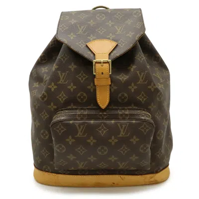 Pre-owned Louis Vuitton Brown Monogram Backpack Shoulder Bag ()