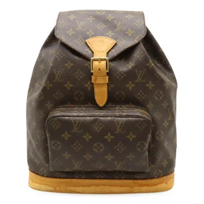 Pre-owned Louis Vuitton Brown Monogram Backpack Shoulder Bag ()