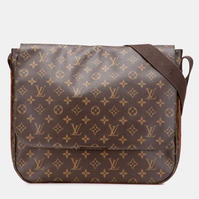 Pre-owned Louis Vuitton Brown Monogram Beaubourg Messenger Mm