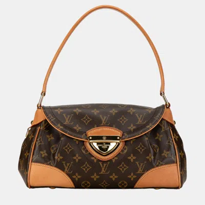 Pre-owned Louis Vuitton Brown Monogram Beverly Mm