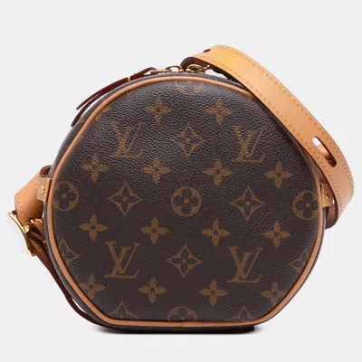 Pre-owned Louis Vuitton Brown Monogram Boite Chapeau Souple Pm